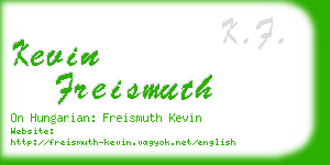 kevin freismuth business card